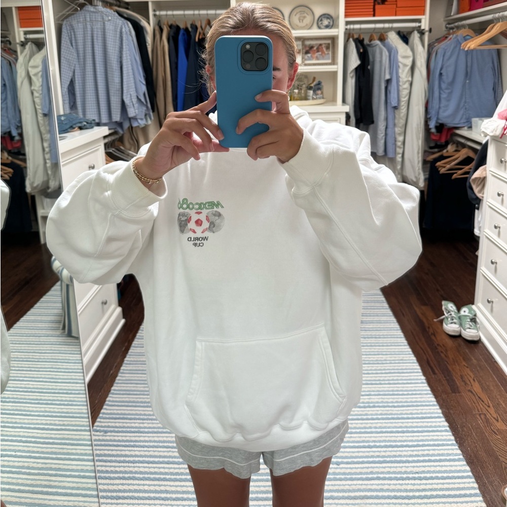 Abercrombie White World Cup sweatshirt